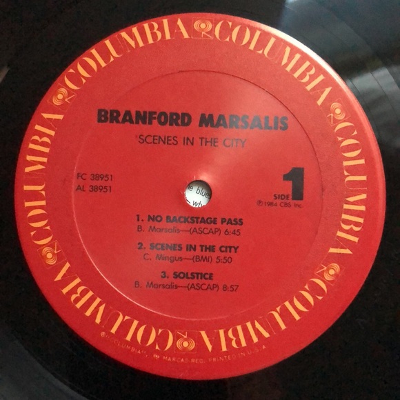 Branford Marsalis Scenes In The City Vinyl Lp '84 - Picture 4 of 8